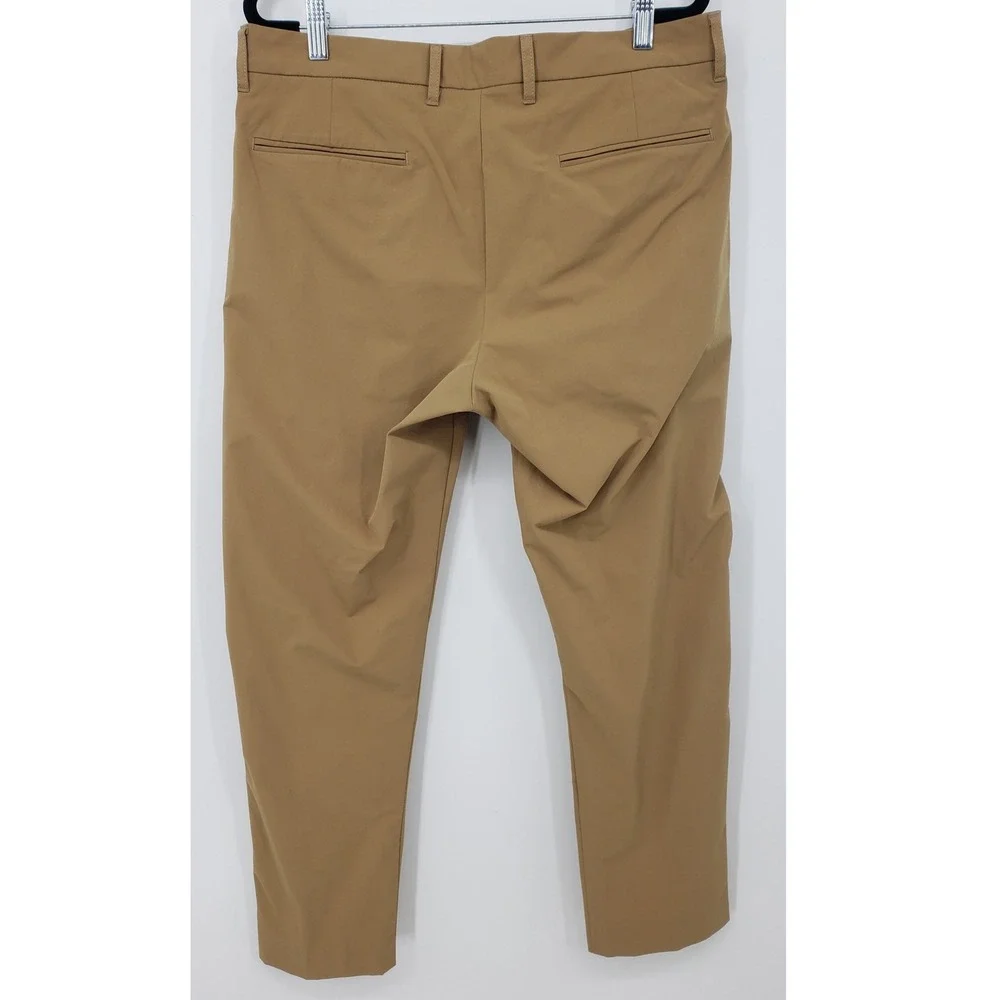 J. Crew Thompson Flex Pants Mens 33x30 Tan Khaki Tapered Chino Trousers Preppy